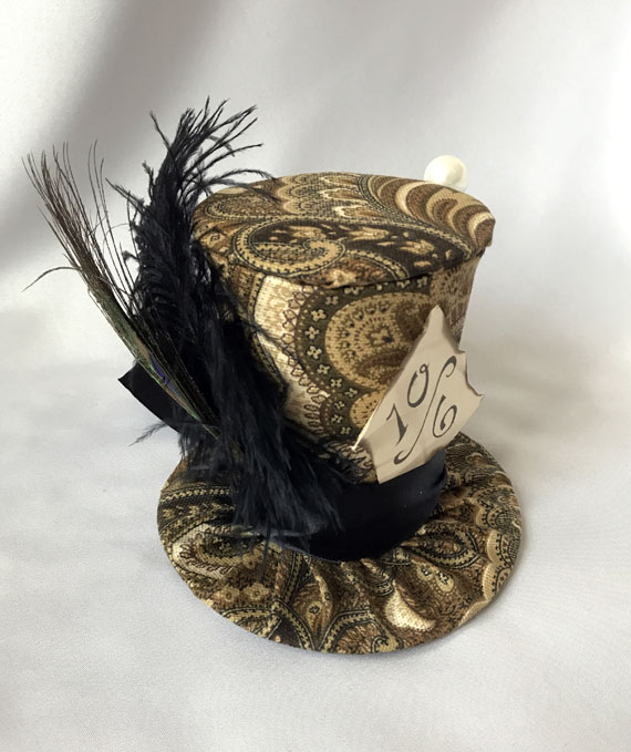 Mad Hatter Brown Paisley – Tiny Top Hats